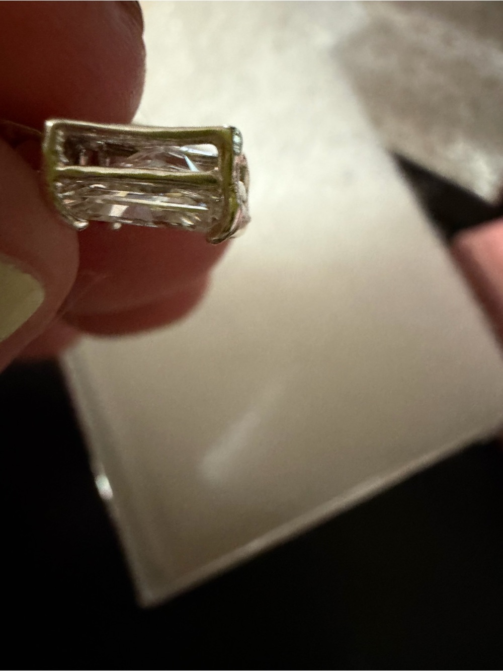 Classic 1.5 carat radiant lab grown diamond Pendant - Picture 10 of 12